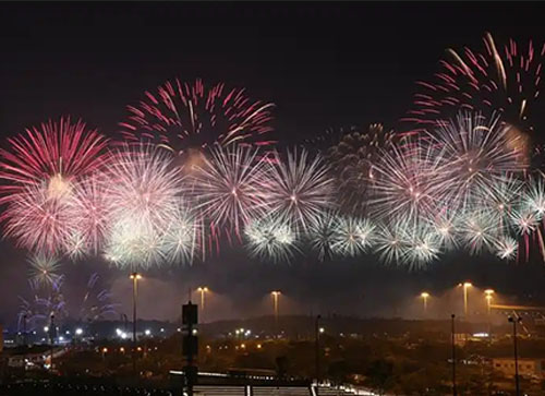 庆阳焰火晚会